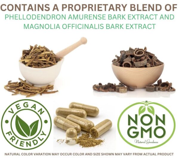 Frasco de Relora con cápsulas