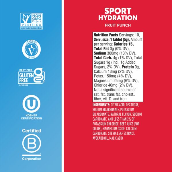 Nuun Sport tabletas hidrtantes sin GMO y veganas