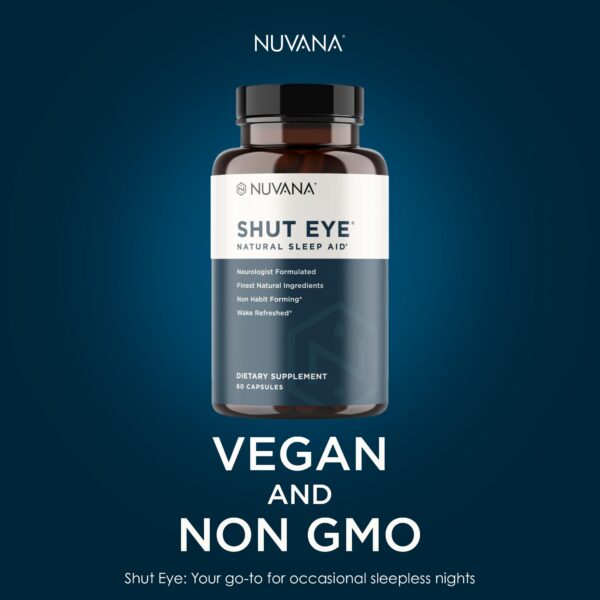Nuvana Shut Eye fórmula natural para un sueño reparador