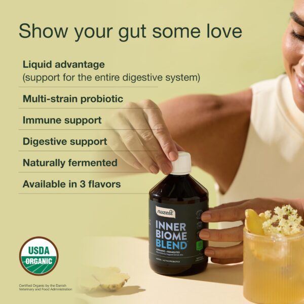 Nuzest Inner Biome Blend bebida vegana y orgánica 500ml