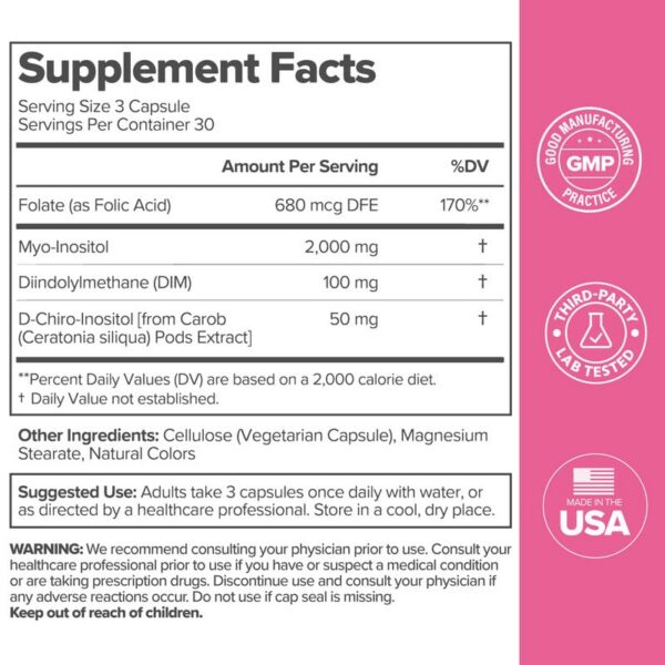 Cápsulas FLO Ovarian Support en frasco