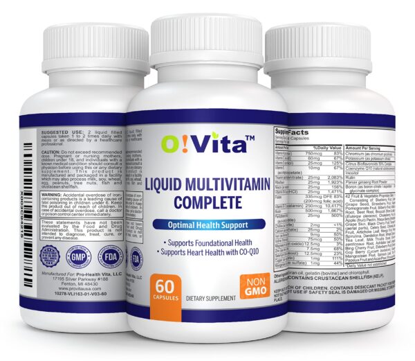 O!VITA Multivitamínico Líquido para energía y salud