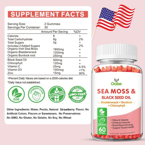 Frasco frontal Sea Moss OALSE