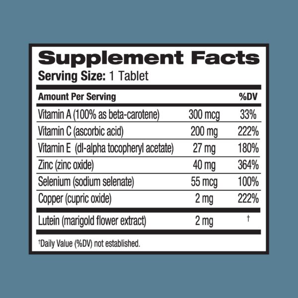 Instrucciones de uso Ocuvite Eye Vitamin & Mineral Supplement