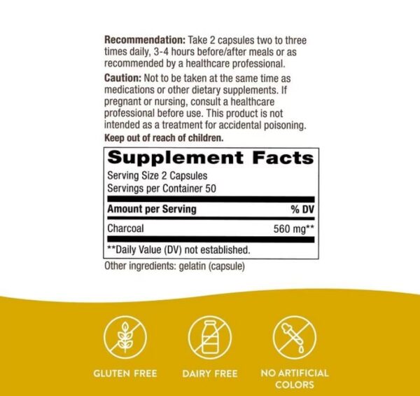 Oferta Nature's Way cápsulas carbón activado desintoxicante