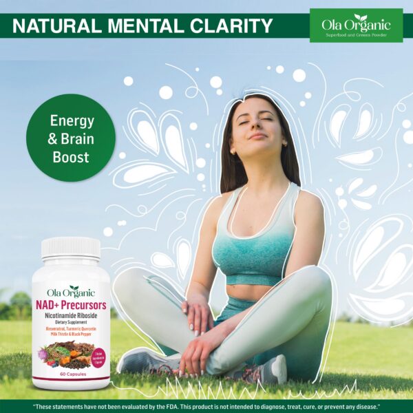 Version 1.0.0 Envase de 60 cápsulas Ola Organic NAD+