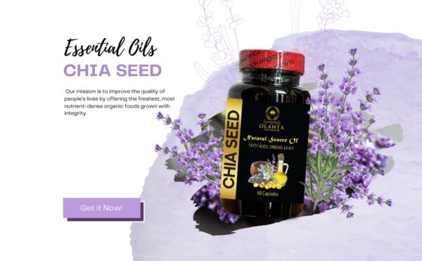 Etiqueta del producto OLANTA chia seed supplement