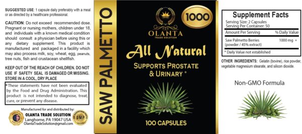 Version 1.0.0 Cartela de cápsulas Saw Palmetto