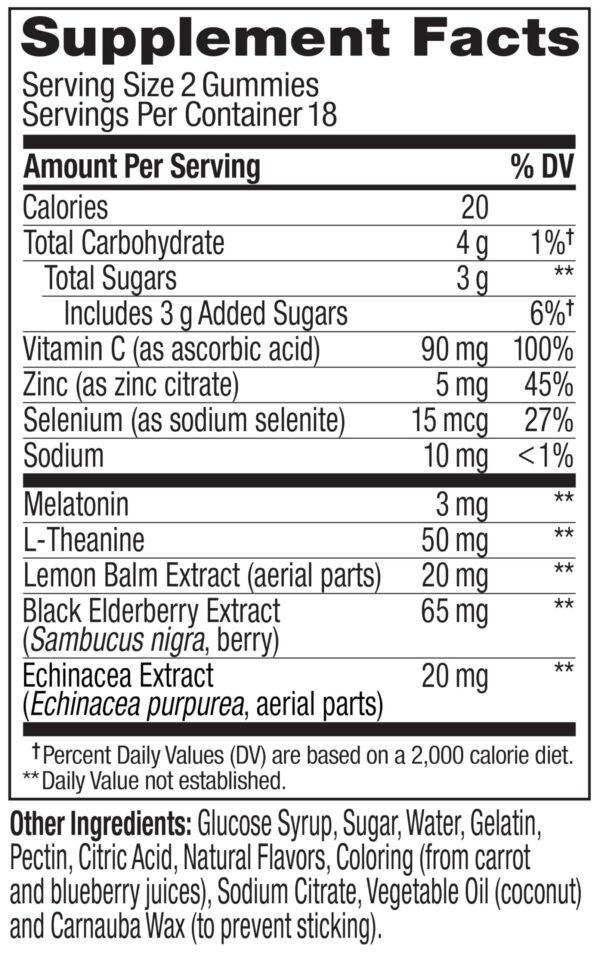 OLLY gomitas para dormir e inmunidad sabor berry 36 unidades