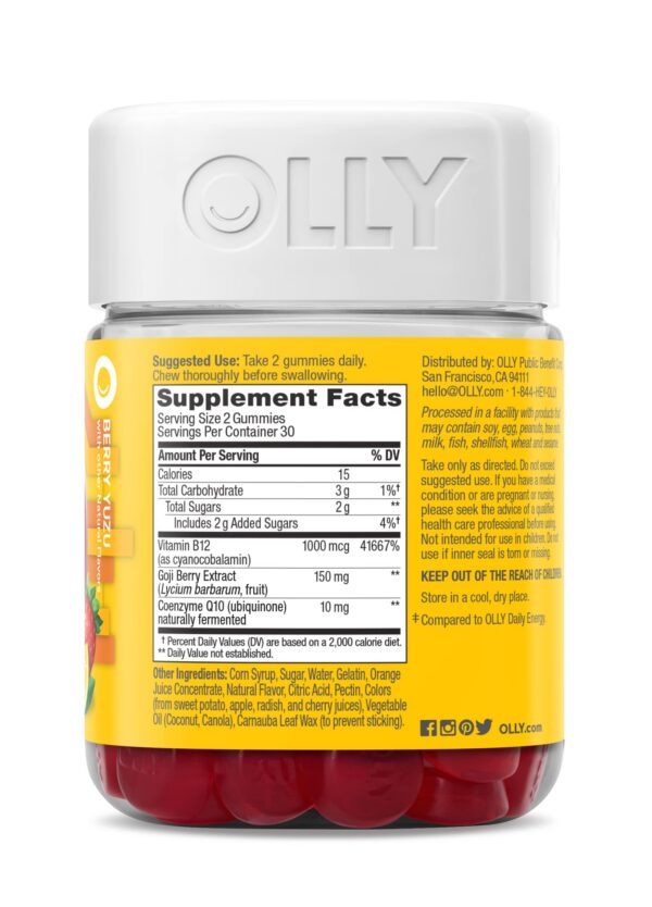 Version 1.0.0 OLLY Berry Yuzu envase apertura