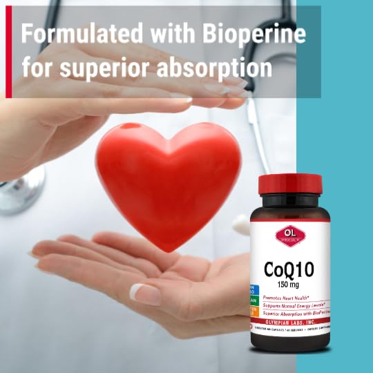 Cápsulas en primer plano de Olympian Labs CoQ