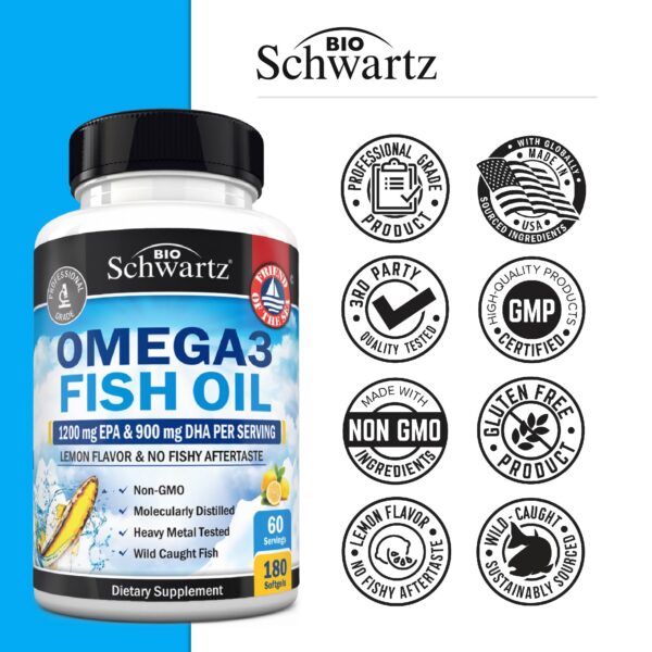Detalle de etiqueta Omega 3