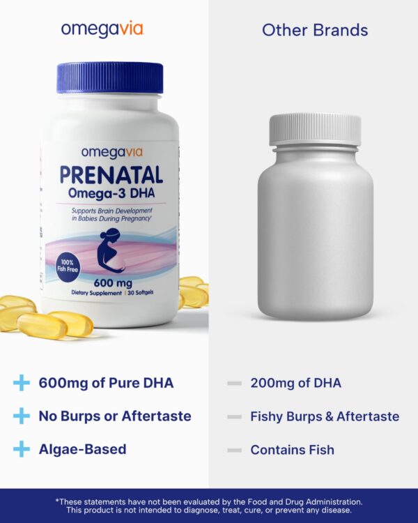 Label indicating fish-free DHA