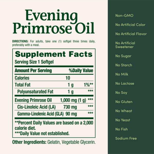 Paquete triple de Nature's Bounty onagra