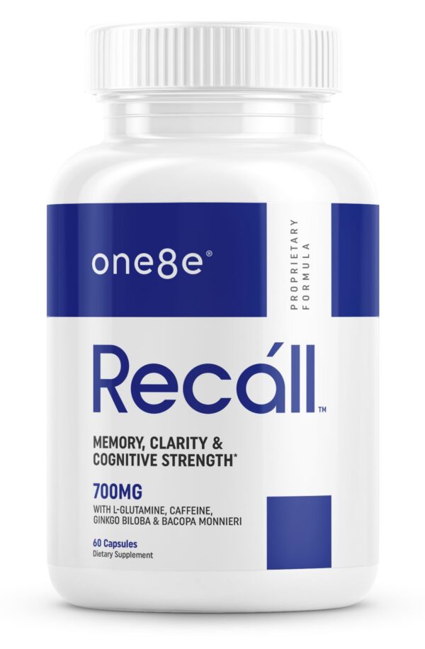 Caja y frasco de ONE8E Recáll