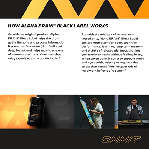 ONNIT Alpha Brain Black Label para rendimiento mental