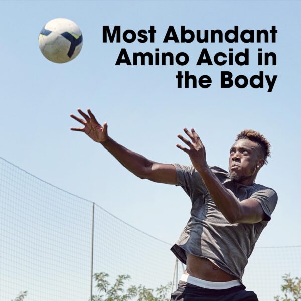 Vista lateral del envase L-Glutamine