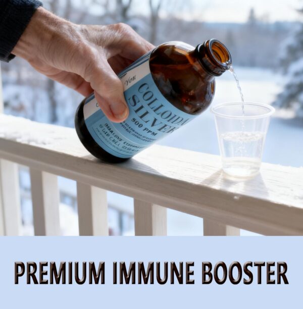 Tapón y tapa del frasco de plata coloidal