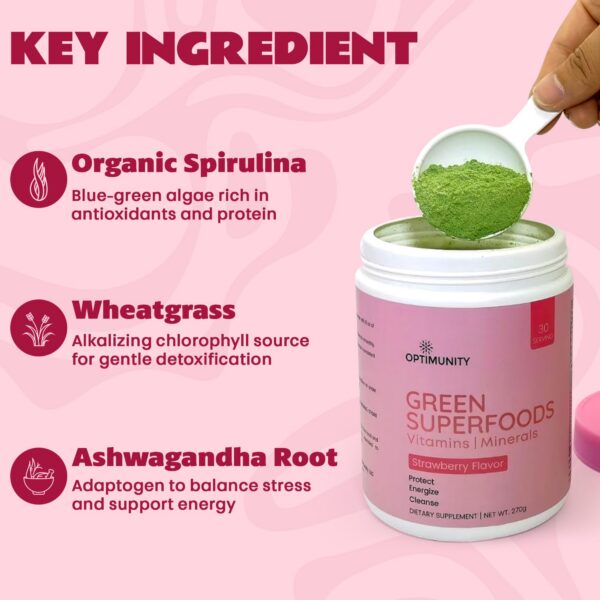 Presentación del producto en color verde