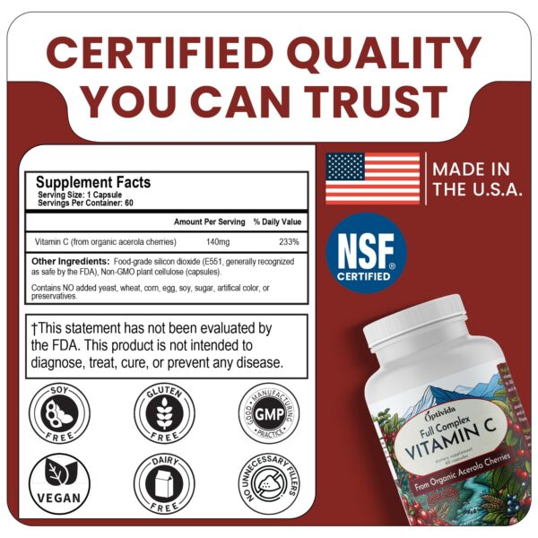 Vista lateral del envase