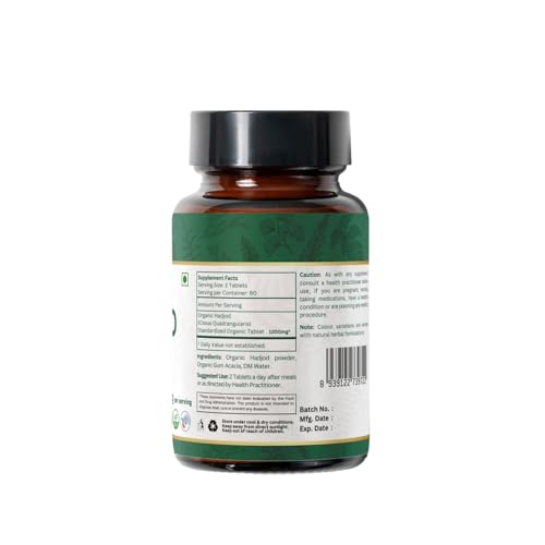 Organic Spree Hadjod Cissus producto suplementos frasco