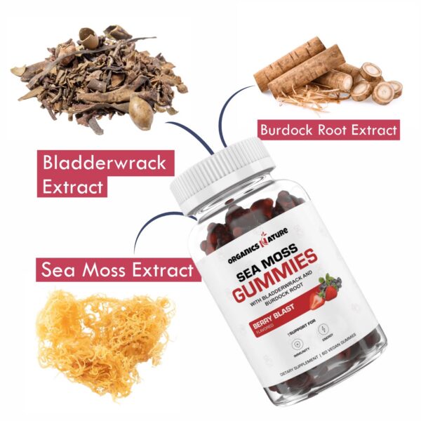 Version 1.0.0 Vista de las gomitas y cápsulas Organics Nature