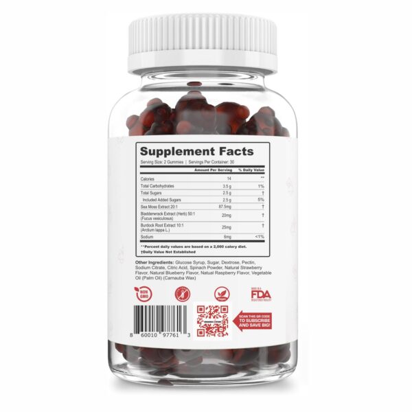 Version 1.0.0 Frasco con gomitas Sea Moss