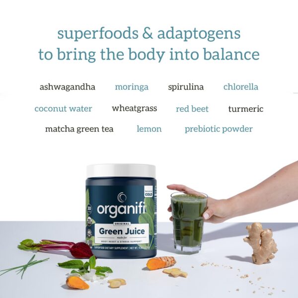 Organifi Green Juice polvo para mezcla en agua o smoothie
