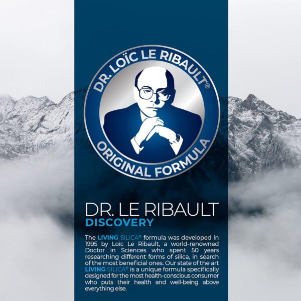 Frasco de líquido mineral con sílice