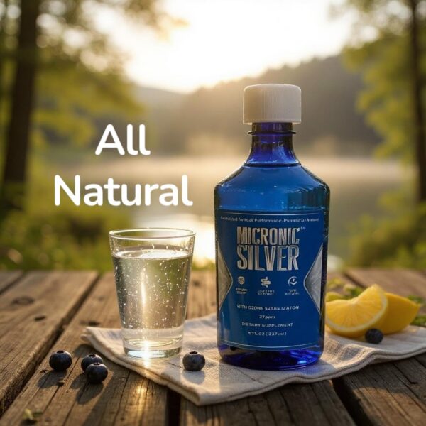 Botella de Micronic Silver en caja