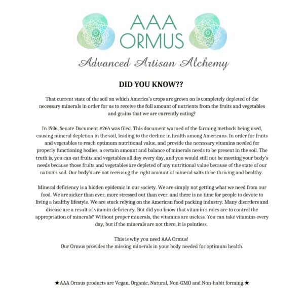 Bolsa de 45 cápsulas ORMUS Gold