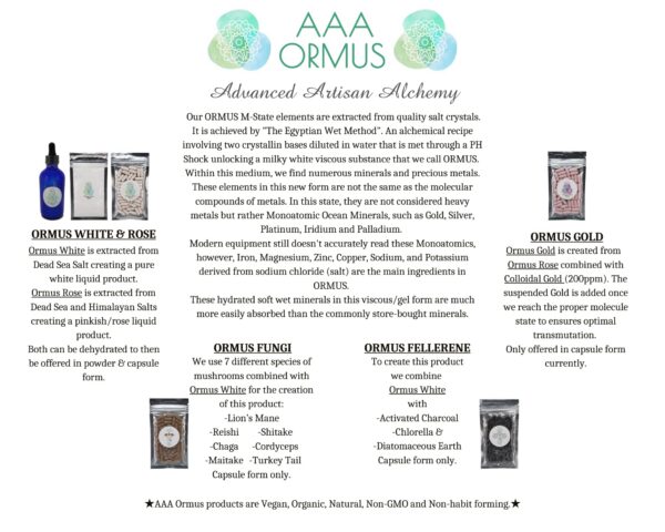 Botella y cápsulas ORMUS Gold