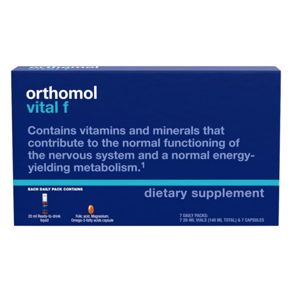 Version 1.0.0 Orthomol Vital F multivitaminico vitaminas calcio yodo