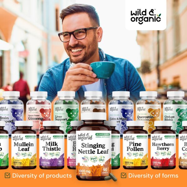 Ortiga silvestre extracto en cápsulas veganas 1000 mg