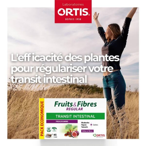 Version 1.0.0 Ortis frutas y fibras suplemento digestivo mejor tránsito