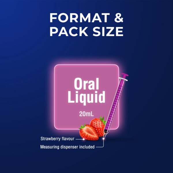 Vista lateral de la botella Ostelin