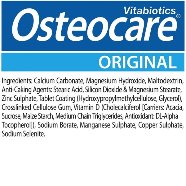 Osteocare frasco y etiqueta