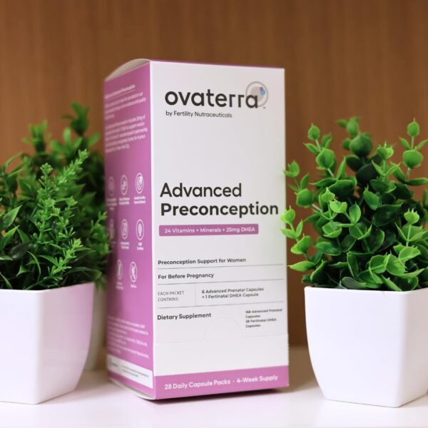 Frasco con tapa y logotipo Ovaterra