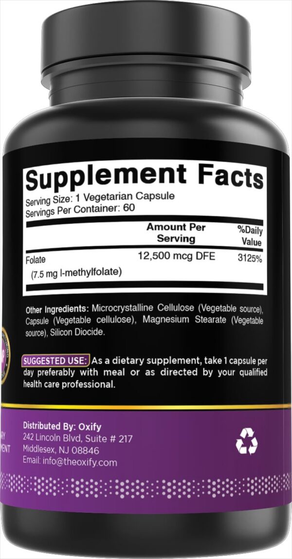 Frente del envase de Oxify con texto