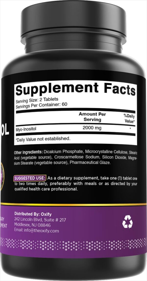 Version 1.0.0 Detalle de etiqueta Oxify Myo-Inositol