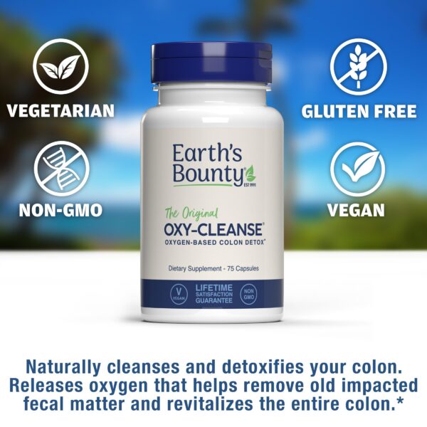 Version 1.0.0 Earth's Bounty Oxy-Cleanse solución suave para colon