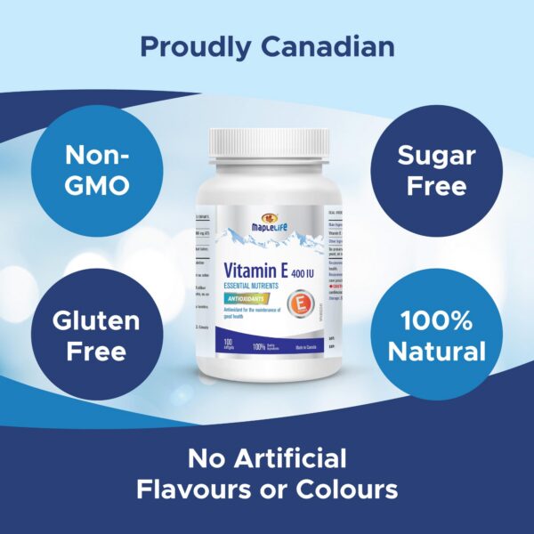 Pack completo MapleLife Vitamina E 400 UI natural