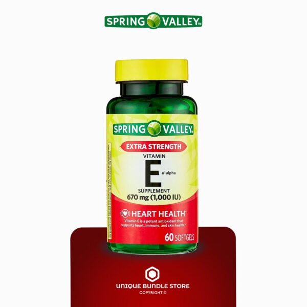 Pack doble 120 softgels suplemento vitamina E Spring Valley