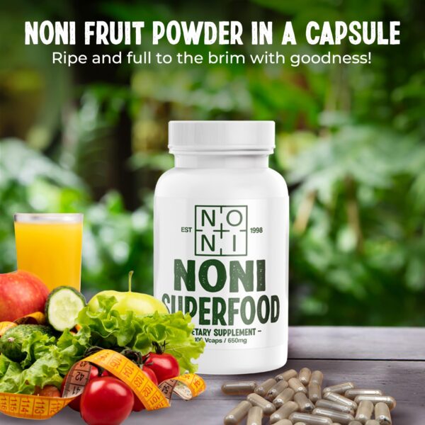 Pack de 2 cápsulas de polvo de fruta noni Healing Noni 1300 mg