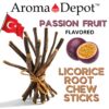 Palitos masticables de raíz de regaliz con sabor a fresa Aroma Depot