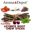 Palitos masticables sabor raíz de regaliz para aliento fresco