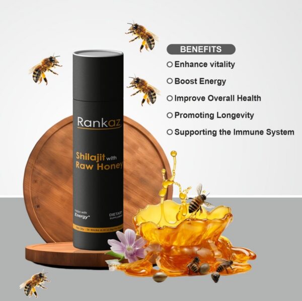 Palitos naturales miel y shilajit para energía Rankaz