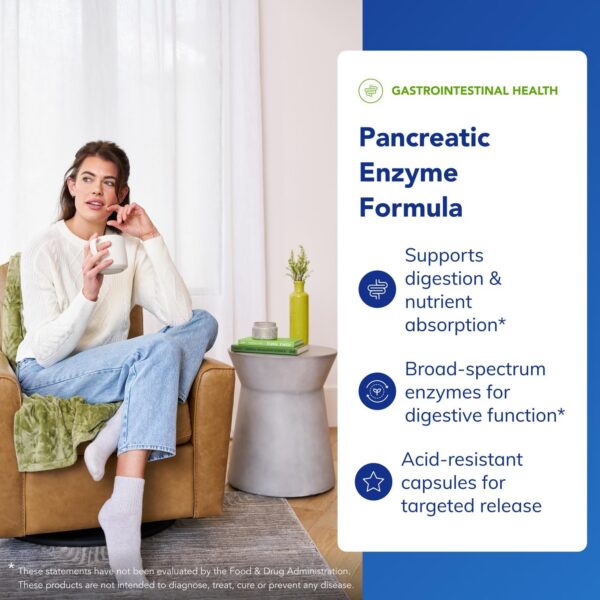 Etiqueta y logotipo de Pancreatic Enzyme Formula