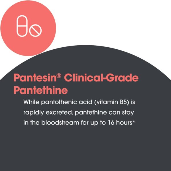 Etiqueta frontal de Pantethine 660 mg