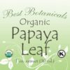 Etiqueta de Best Botanicals Papaya Leaf Extract